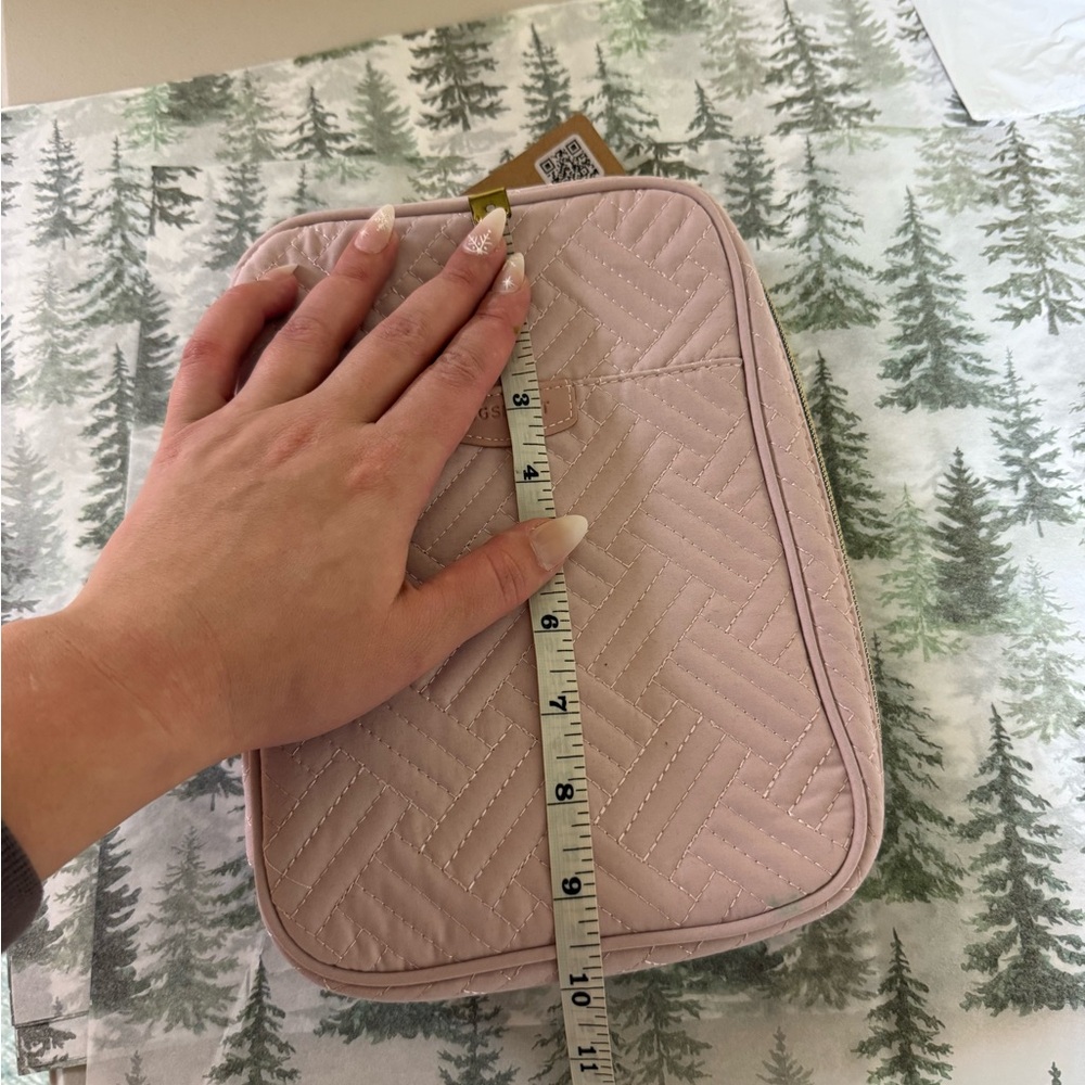 BAGSMART Pink Quilted Jewelry Pouch accessory travel carrying case NWT flawed - Picture 13 of 16